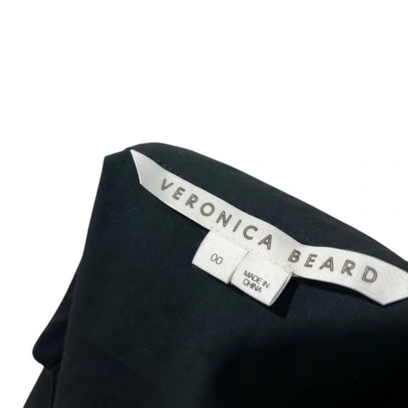 VERONICA BEARD Bell Button Down Ruched Shirtdress Sz 00 - Picture 5 of 10